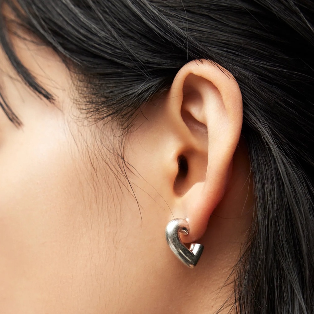 ALLSAINTS Heart Earrings - Picture 2 of 8